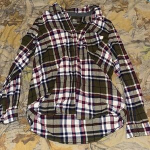 Women’s Plaid Button-Up Shirt